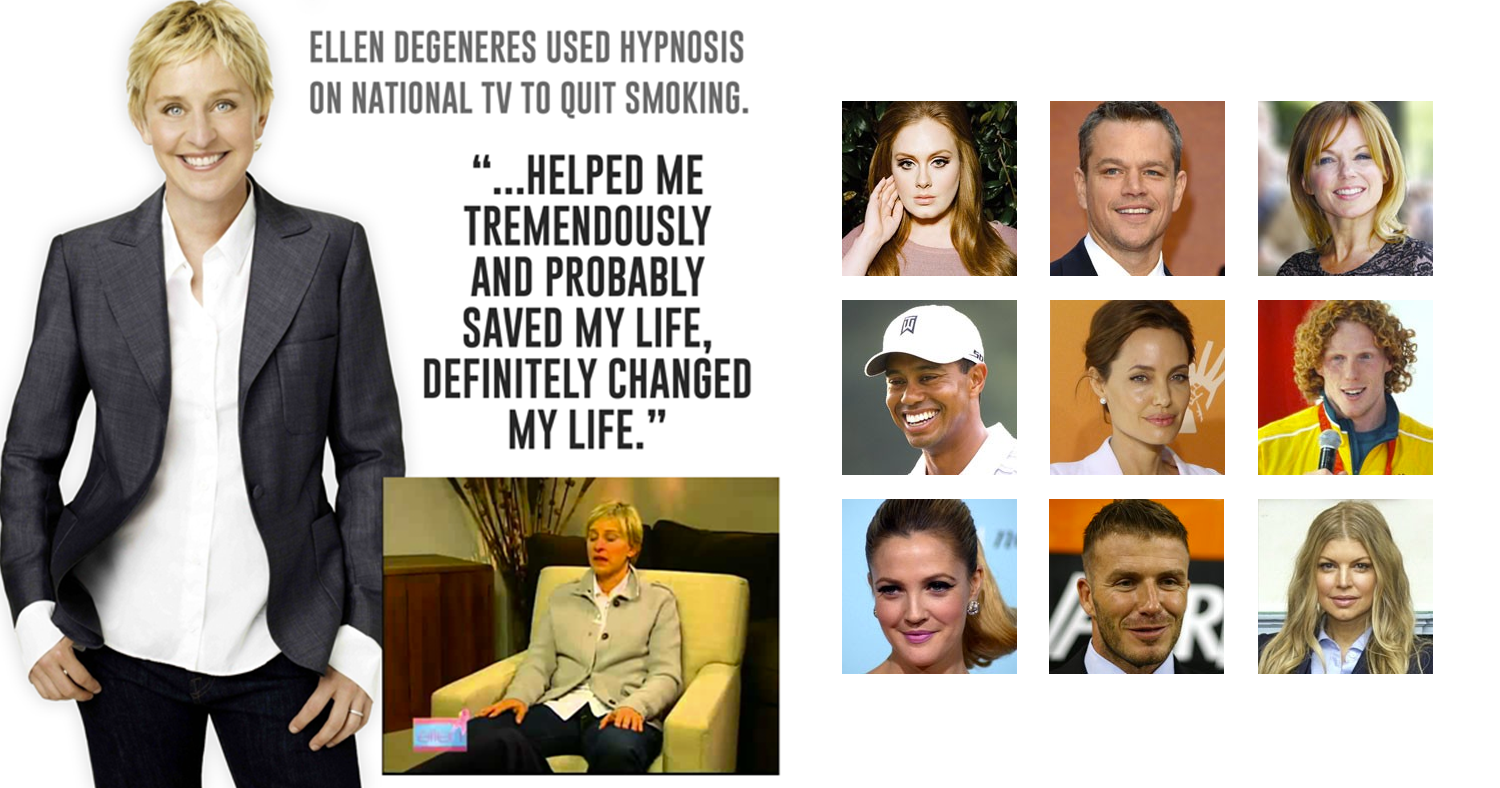 Drug addicts using hypnosis celebities